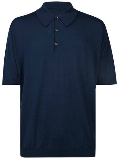 John Smedley Cotton Knit Polo Shirt Clothing - JOHN SMEDLEY - BALAAN 1