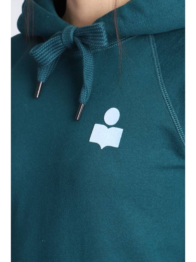 Malibu Logo Print Hooded Top Teal - ISABEL MARANT - BALAAN 5