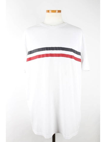 Wappen Three Stripes Short Sleeve T Shirt XXL - MONCLER - BALAAN 1