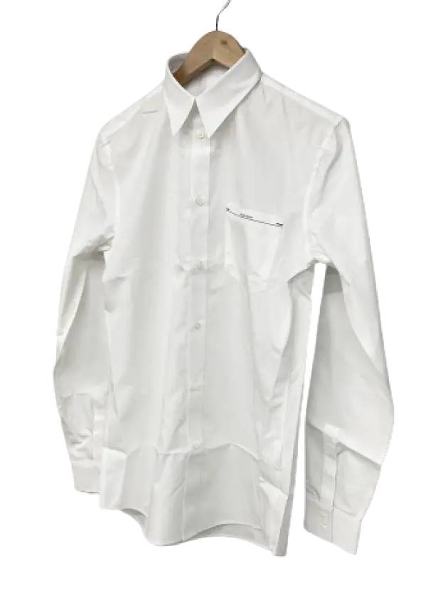 Men's Logo Long Sleeve Shirt White - GIVENCHY - BALAAN.