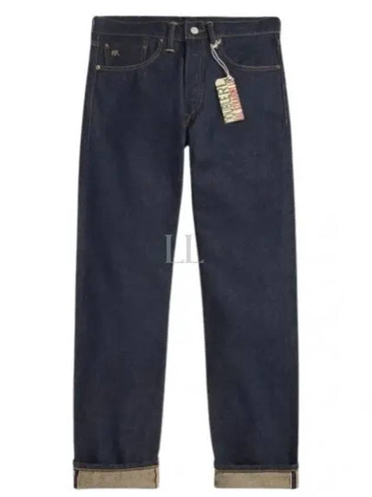 Double RL embroidered straight fit denim pants 782504836001 - POLO RALPH LAUREN - BALAAN 2