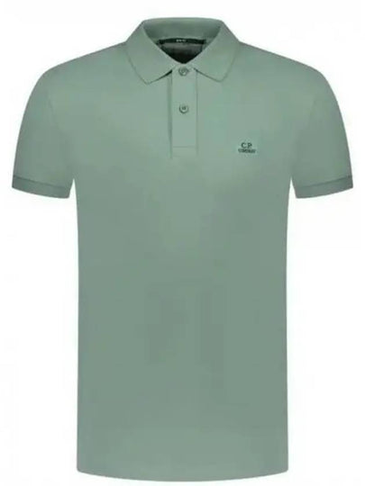 Stretch Piquet Slim Polo Shirt Green - CP COMPANY - BALAAN 2