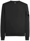 Light Fleece Sweatshirt Black - CP COMPANY - BALAAN 3