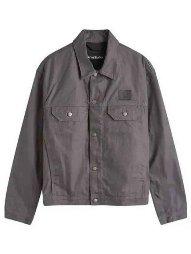 Face Canvas Jacket Grey - ACNE STUDIOS - BALAAN 2