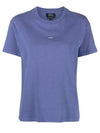 Jade Logo Women's T-Shirt Short Sleeve Violet - A.P.C. - BALAAN 2