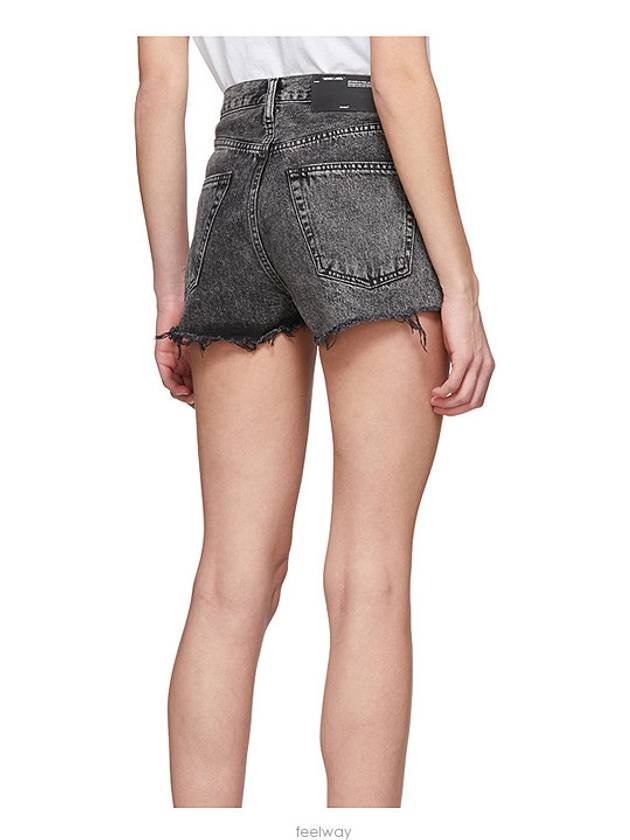 bleached fringe denim shorts - OFF WHITE - BALAAN 8