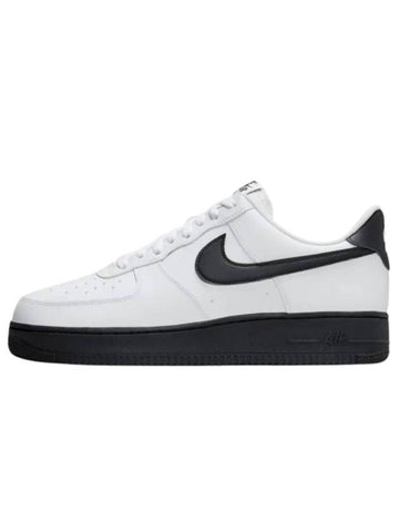 Air Force 1 Low Top Sneakers White Black Midsole - NIKE - BALAAN 1