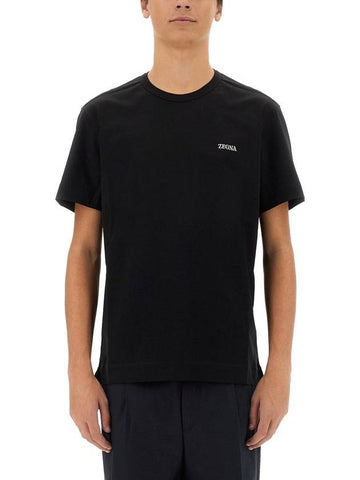 Zegna T-Shirt With Logo - ERMENEGILDO ZEGNA - BALAAN 1