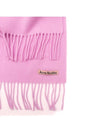 Fringe Wool Scarf Skinny Cotton Candle Pink CA0218 - ACNE STUDIOS - BALAAN 4