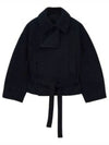 Coat CO1083LF504 BK999 Black - LEMAIRE - BALAAN 2