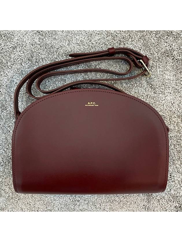 Demi Lune Half Moon Cross Bag Burgundy - A.P.C. - BALAAN 5