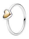 dome golden heart ring gold - PANDORA - BALAAN 2