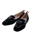 Velvet 3 Bow Loafer Black - THOM BROWNE - BALAAN 1