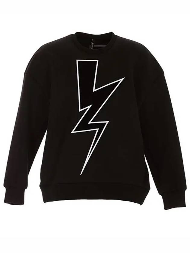 Lightning Sweatshirt Black - NEIL BARRETT - BALAAN 7