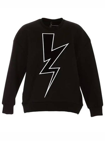 Lightning Sweatshirt Black - NEIL BARRETT - BALAAN 2