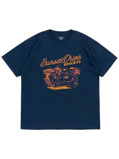 SUNSET RESORTS T SHIRTS DARK BLUE - POLYGRAM - BALAAN 1