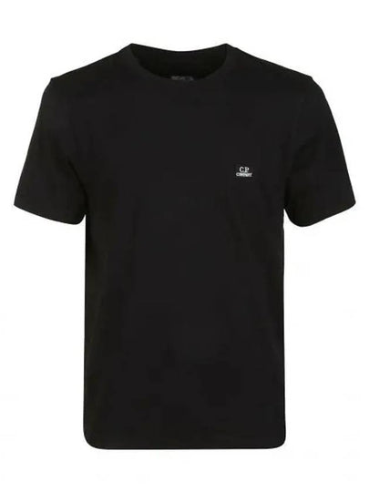 30/1 Jersey Logo Short Sleeve T-Shirt Black - CP COMPANY - BALAAN 2