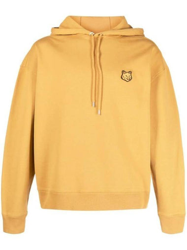 Bold Fox Head Patch Oversize Hoodie Yellow - MAISON KITSUNE - BALAAN 1