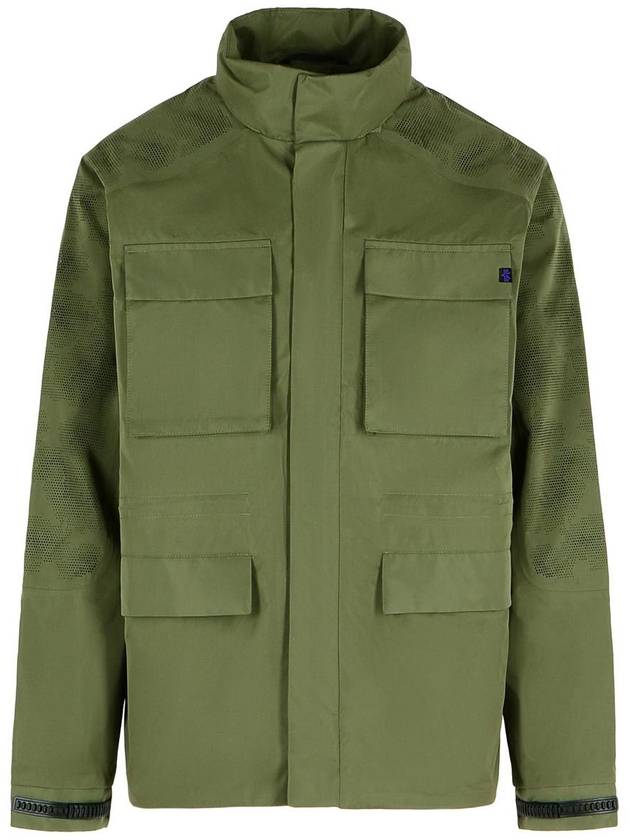 Alpha Industries Green Polyester Jacket - ALPHA INDUSTRIES - BALAAN 1