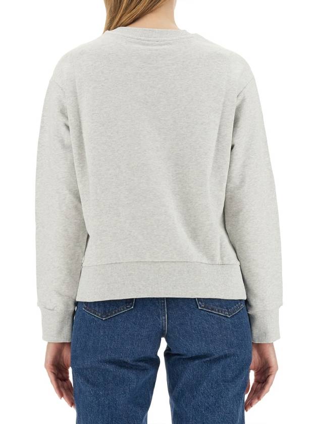 Women's Civile Logo Sweatshirt Light Grey - A.P.C. - BALAAN 4