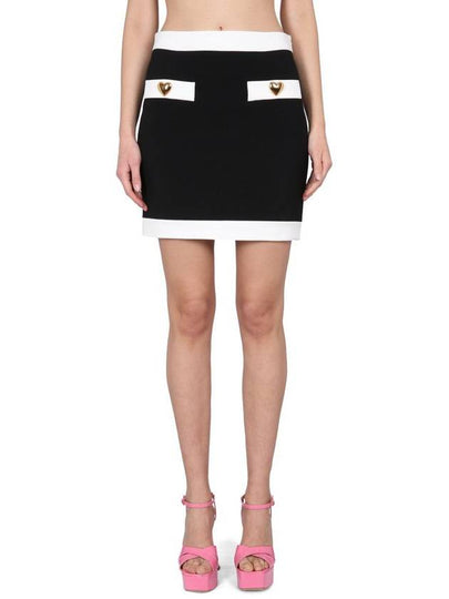 short skirt 01180424 4555 BLACK - MOSCHINO - BALAAN 2