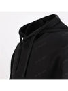 Wappen Patch Cotton Fleece Hoodie Black - STONE ISLAND - BALAAN 6