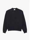 Loose Fit Washed Effect Fleece Sweatshirt Black - LACOSTE - BALAAN 2