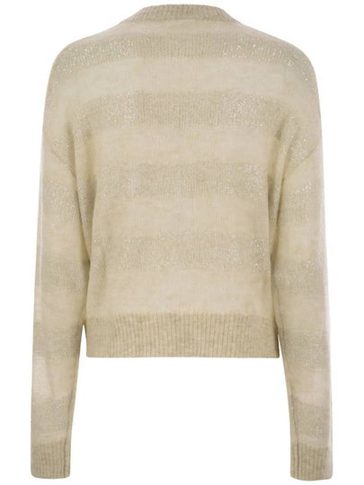 Striped mohair and wool sweater - BRUNELLO CUCINELLI - BALAAN 2