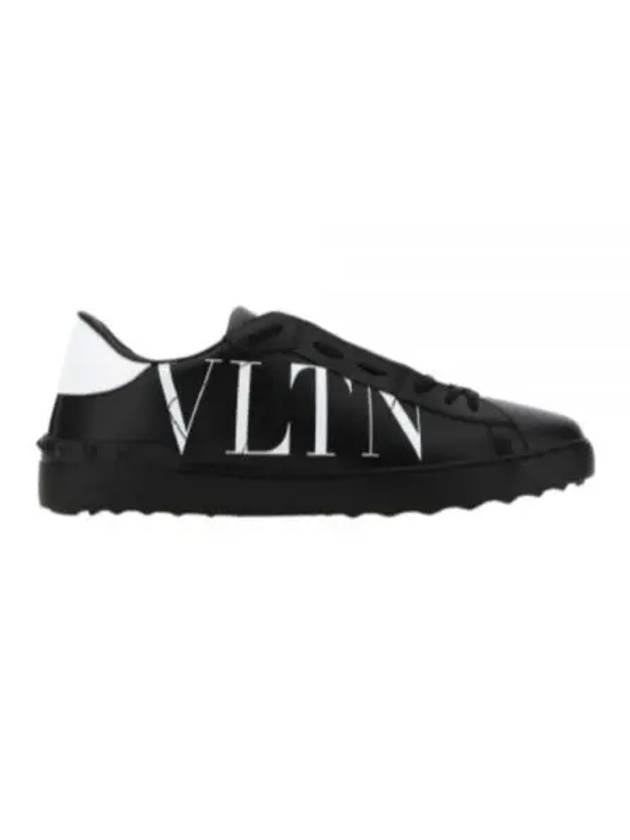 VLTN Logo Low Top Sneakers Black - VALENTINO - BALAAN 2