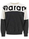 Howley Two Tone Logo Sweatshirt Faded Black - ISABEL MARANT - BALAAN 3