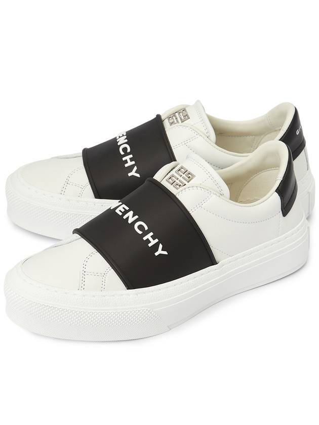 Logo Band City Sports Low Top Sneakers White - GIVENCHY - BALAAN 4