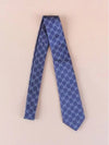 Men's GG Dot Pattern Silk Necktie Navy - GUCCI - BALAAN 4