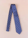 Men's GG Dot Pattern Silk Necktie Navy - GUCCI - BALAAN 3