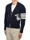 Hector 4 Bar Stripe Cardigan Black - THOM BROWNE - BALAAN 5