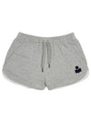 Mifa Logo Print Cotton Shorts Dark Grey - ISABEL MARANT - BALAAN 2