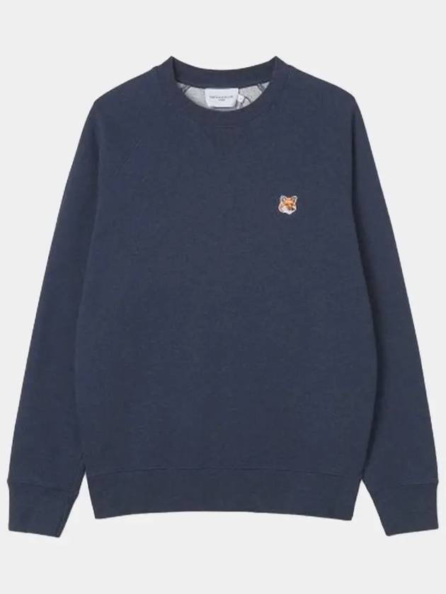 Fox Head Patch Classic Sweatshirt Navy Melange - MAISON KITSUNE - BALAAN 2