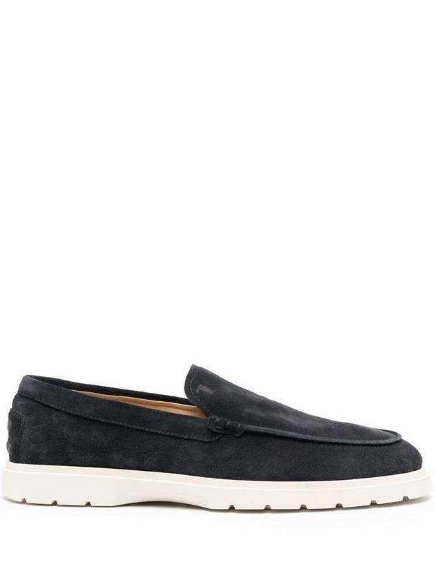 Casual Suede Slipper Loafers Navy - TOD'S - BALAAN 2