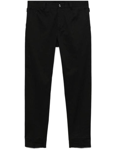 Dolce & Gabbana Logo-Embroidered Tapered Leg Cotton Trousers Clothing - DOLCE&GABBANA - BALAAN 1