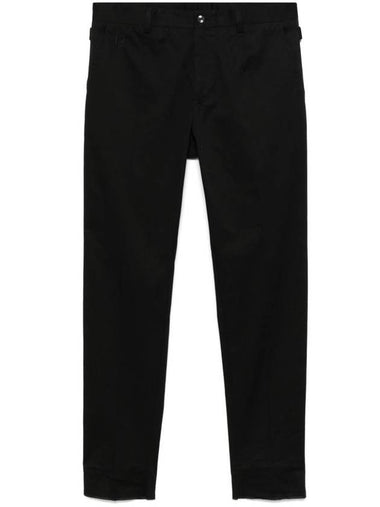 Dolce & Gabbana Logo-Embroidered Tapered Leg Cotton Trousers Clothing - DOLCE&GABBANA - BALAAN 1