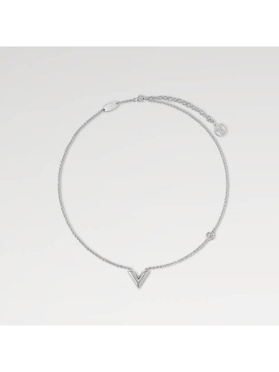 Essential V Supple Necklace Silver - LOUIS VUITTON - BALAAN 2