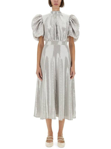 Rotate Birger Christensen Midi Dress With Sequins - ROTATE - BALAAN 1