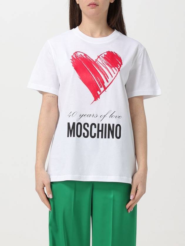 T-shirt Moschino Couture con stampa logo - MOSCHINO - BALAAN 1