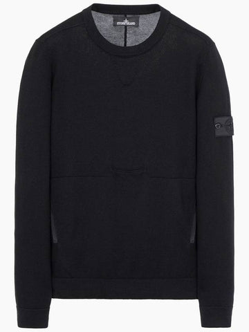 Shadow Project 508A2 Pocket Crewneck Knit Black Shadow Project Pocket Crewneck Knit Black 6919508A2-V0029 - STONE ISLAND - BALAAN 1