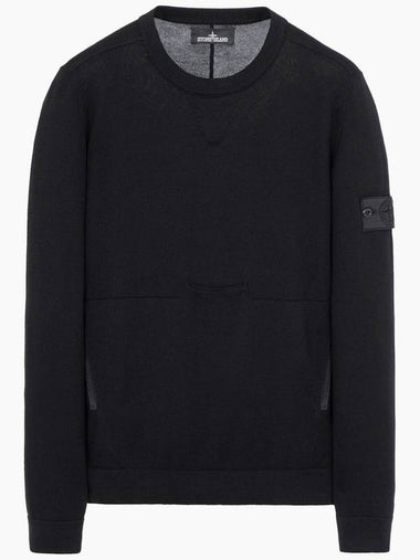 Shadow Project 508A2 Pocket Crewneck Knit Black Shadow Project Pocket Crewneck Knit Black 6919508A2-V0029 - STONE ISLAND - BALAAN 1