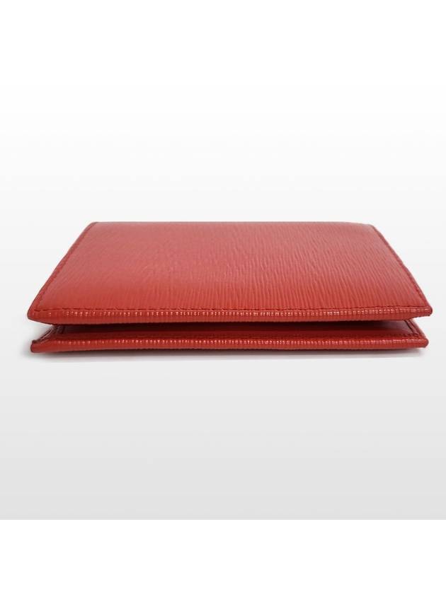 Prada Vitello Move Red Half Wallet 1MV204 - PRADA - BALAAN 3