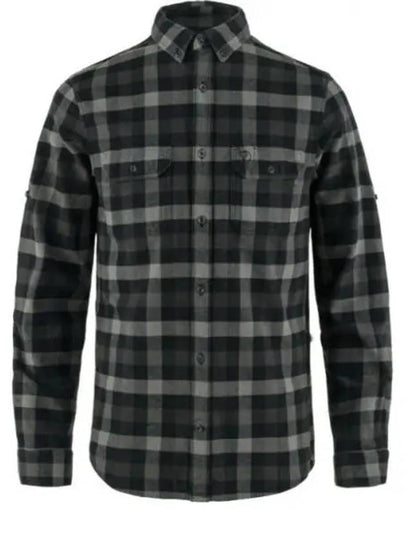 Skog Check Long Sleeve Shirt Grey Black - FJALL RAVEN - BALAAN 2