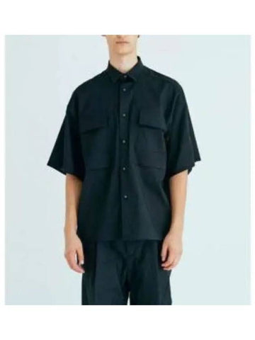 SOLOTEX WIDE SLEEVE SHIRTWM2371109 BLACK shirt 1232114 - WHITE MOUNTAINEERING - BALAAN 1