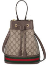 Ophidia GG Small Bucket Bag Brown - GUCCI - BALAAN 1