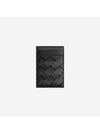 Intrecciato Magnet Leather Card Wallet Black - BOTTEGA VENETA - BALAAN 1