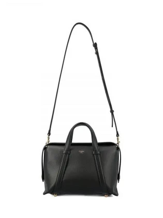 By The Way Boston Medium Leather Tote Bag Black - FENDI - BALAAN 2